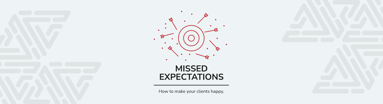 missed expectations banner
